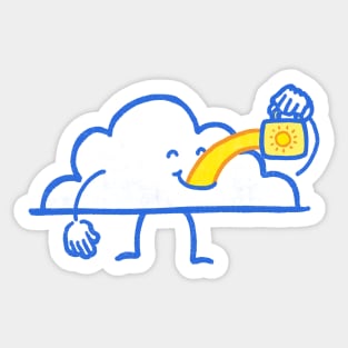 Coffee Cloud Sticker